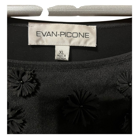 🟠Evan-Picone Black Sleeveless Blouse – XL - Picture 4 of 4